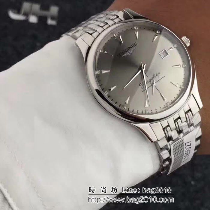 LONGINES浪琴 商務百搭 正明珠機械時尚男士腕表 WSS2234